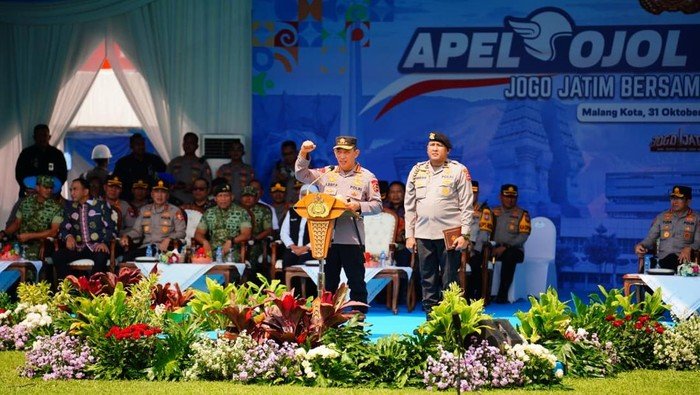 Kapolri Bersatu dengan Ojol, Sinergi Kamtibmas di Jatim Pecahkan Rekor!