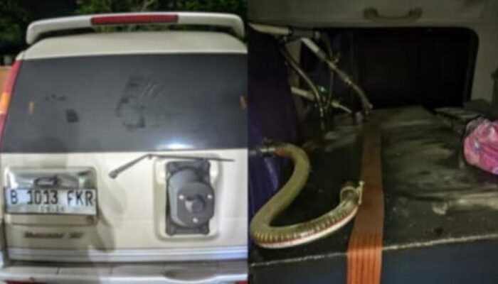 **Pria Ditangkap Polisi atas Dugaan Kecurangan Angkut Solar Subsidi di Mobil Modifikasi, Bogor**