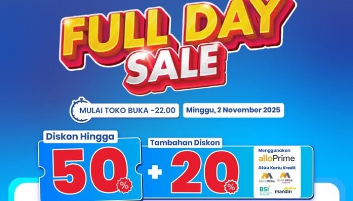 “Sudah Gajian Nih! Manfaatkan Transmart Full Day Sale, Nikmati Diskon 50% + 20% Besok!”
