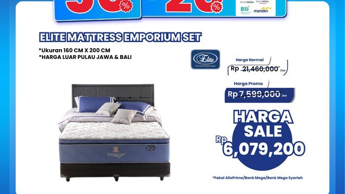**Maximalkan Penghematan Finansial dengan Beli Tempat Tidur Harganya Lebih Murah di Transmart Full Day Sale**