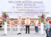 PT PMT Pecahkan Rekor, Layani Pengapalan Peti Kemas Internasional Pertama di Kuala Tanjung!