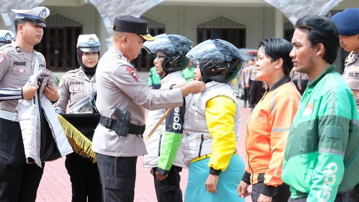 Kapolda Pimpin Apel Ojol, Banten Siap Hadapi Kamtibmas Masa Depan