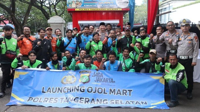 Polres Tangsel Inovasi: 'Ojol Mart' untuk Peduli Ojek Online