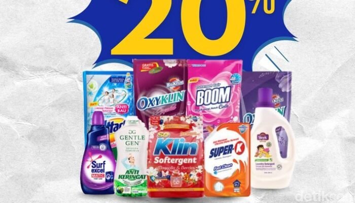 **Cuma di Transmart Full Day Sale, Deterjen Cair Diskon Spesial 20% + 50%**