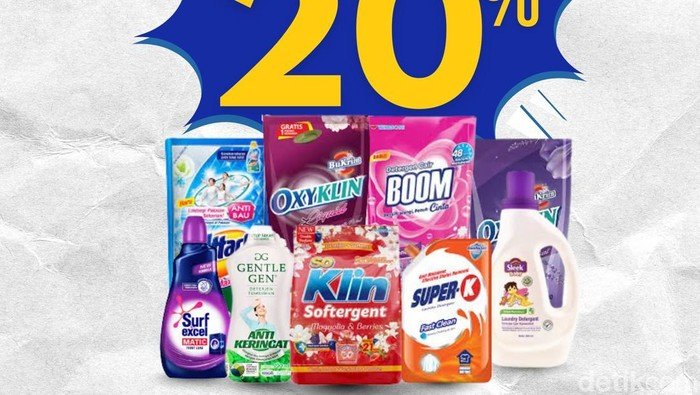 **Cuma di Transmart Full Day Sale, Deterjen Cair Diskon Spesial 20% + 50%**