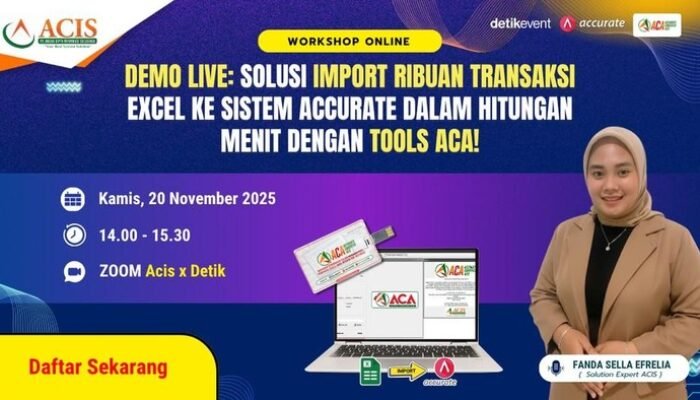 Praktis! Belajar Cara Cepat Impor Transaksi Excel ke Accurate di Workshop Online – Update 1