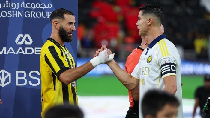 Pertemuan Menegangkan Benzema vs Ronaldo di Arab Saudi