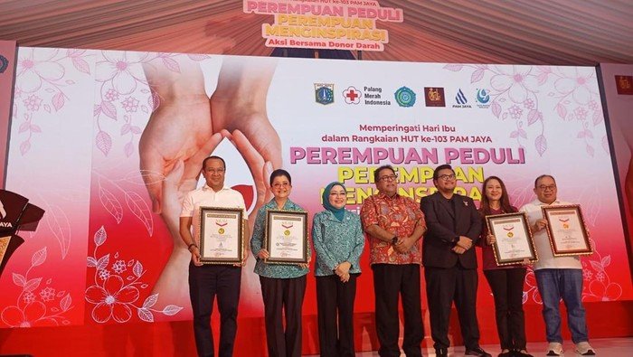 PAM JAYA Cetak Rekor MURI dengan Donor Darah 1.200 Perempuan di HUT Ke-103