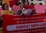 Warga Karawang Geram, Tolak Penutupan Jalan karena Proyek Stadion Singaperbangsa!