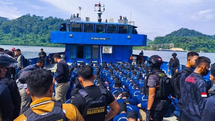 214 Napi High Risk Ditambahkan, Nusakambangan Tembus 2.189 Orang