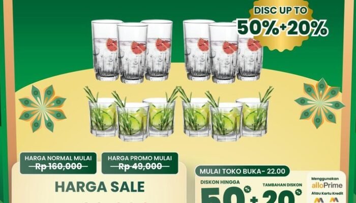 “Maximalkan Keuntungan Bisnis dengan Peralatan Makan & Minum Diobral di Transmart Full Day Sale”