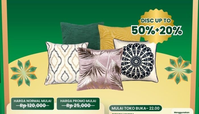 **Sarung Bantal Sofa Cuma Rp 20 Ribu, Buruan ke Transmart Full Day Sale!**