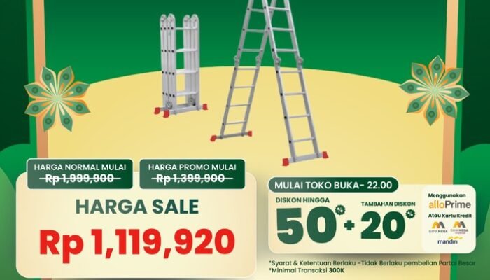 **”Optimalkan Belanja dengan Tangga Multifungsi Diskon 50% di Transmart Full Day Sale”**