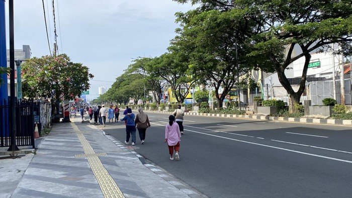 CFD Depok Sepi saat Ramadan, Warga Nikmati Nikmatnya Olahraga Tanpa Gangguan