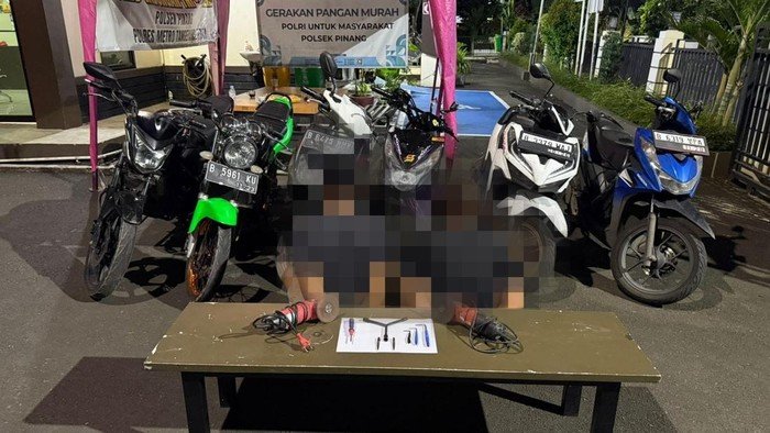 Polisi Tangkap 2 Pelaku Curanmor di Tangerang, 6 Motor Disita - Update 1