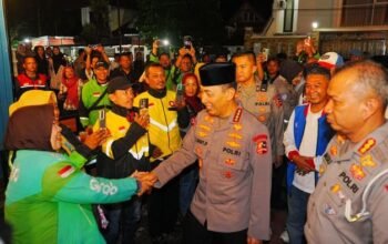 **Kapolri Berdialog dengan Ojol Palembang di Kedai Ado Presisi, Sambangi Aspirasi Mitra**