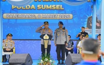 Kapolri Listyo Gelar Apel Ojol dan Buruh di Sumsel, Komitmen Jaga Keamanan