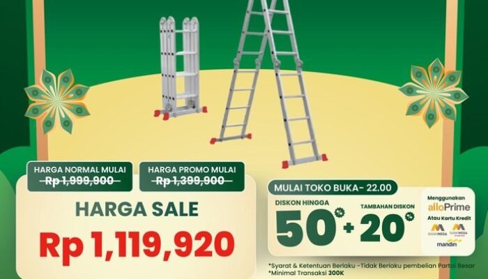 **Merapat! Hemat Besar dengan Tangga Multifungsi di Transmart Full Day Sale**