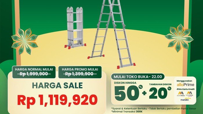 **Merapat! Hemat Besar dengan Tangga Multifungsi di Transmart Full Day Sale**
