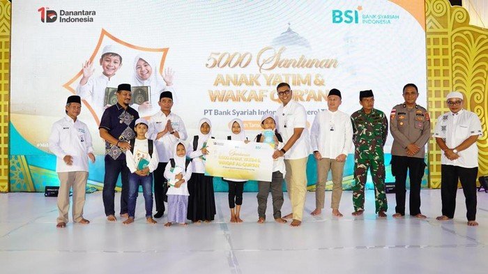 **BSI Santuni 5.000 Anak Yatim Serentak di Seluruh Indonesia, Hadirkan Kebahagiaan di Ramadan**