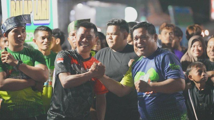 **Ramaikan Fun Night Run Polres Meranti, Kapolres: Polri Sahabat Masyarakat**