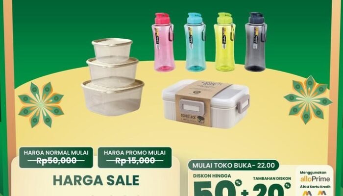 **Siasati Keuangan dengan Peralatan Makan & Minum Banting Harga di Transmart Full Day Sale**