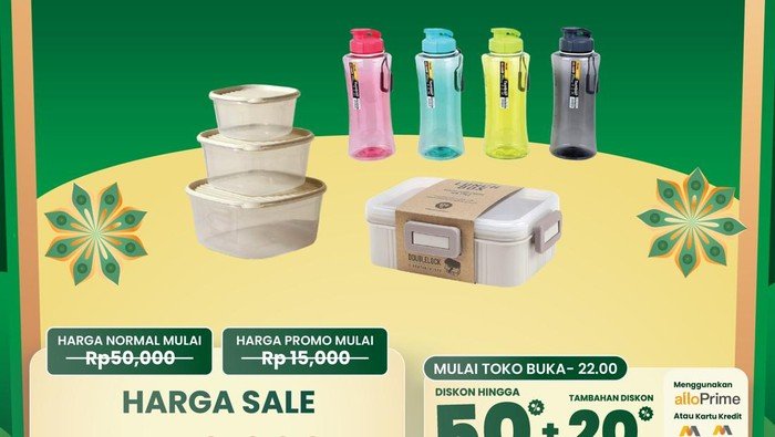**Siasati Keuangan dengan Peralatan Makan & Minum Banting Harga di Transmart Full Day Sale**