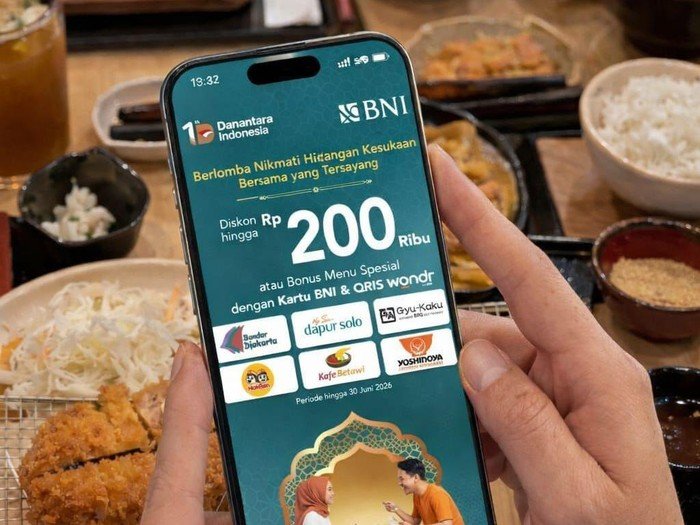 **BNI Berikan Diskon Maksimal Rp 200 Ribu di Restoran, Hanya Hingga Juni 2026!**
