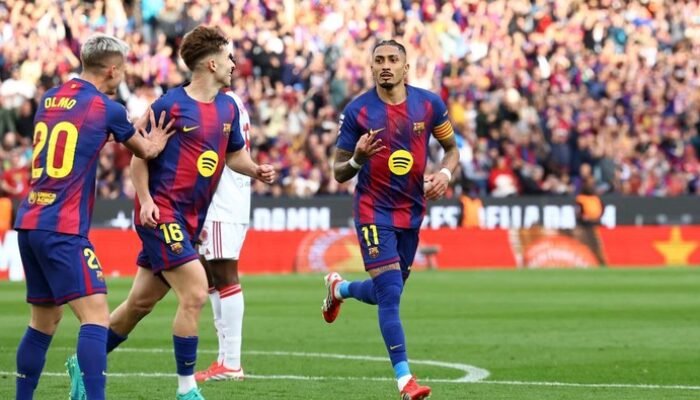 “Barcelona vs Sevilla: Raphinha’s Hat-Trick Seals 5-2 Triumph, Keeps Barca on Top”