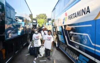 Pertamina Dorong Pemudik ke 23 Kota dengan 153 Bus dari TMII, Solusi Transportasi yang Mumpuni!