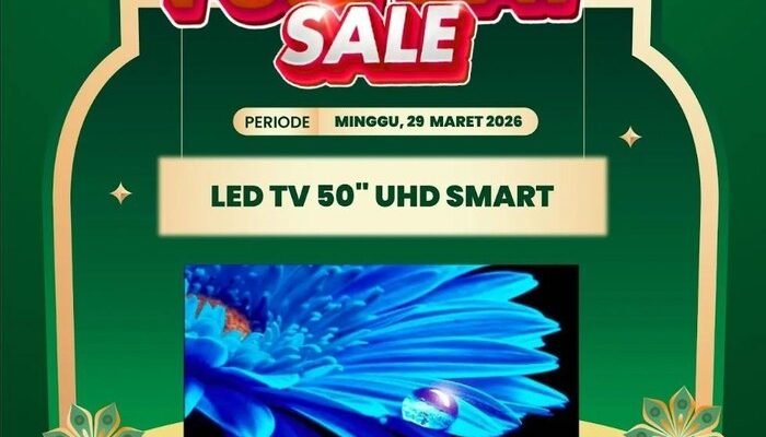 “Upgrade Aksesori Rumah dengan LED TV 50 Inch UHD Smart, Diskon Rp 1,7 Juta di Transmart Full Day Sale”